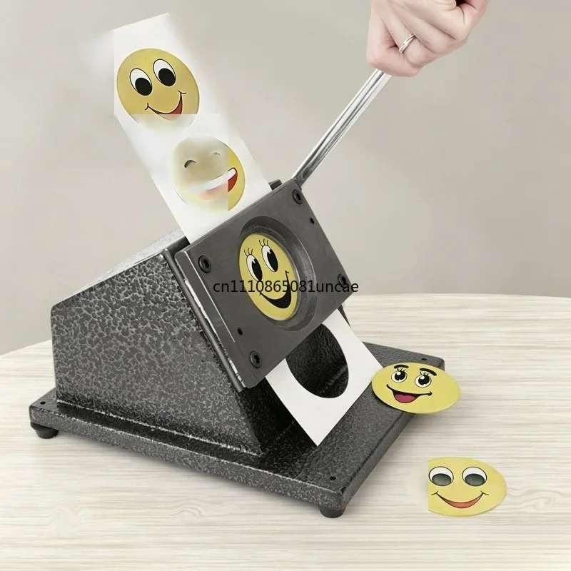 For Manual PVC Punch Cutter Heavy‑Duty Round Square Cutting Machine For ID Bank Card Badge