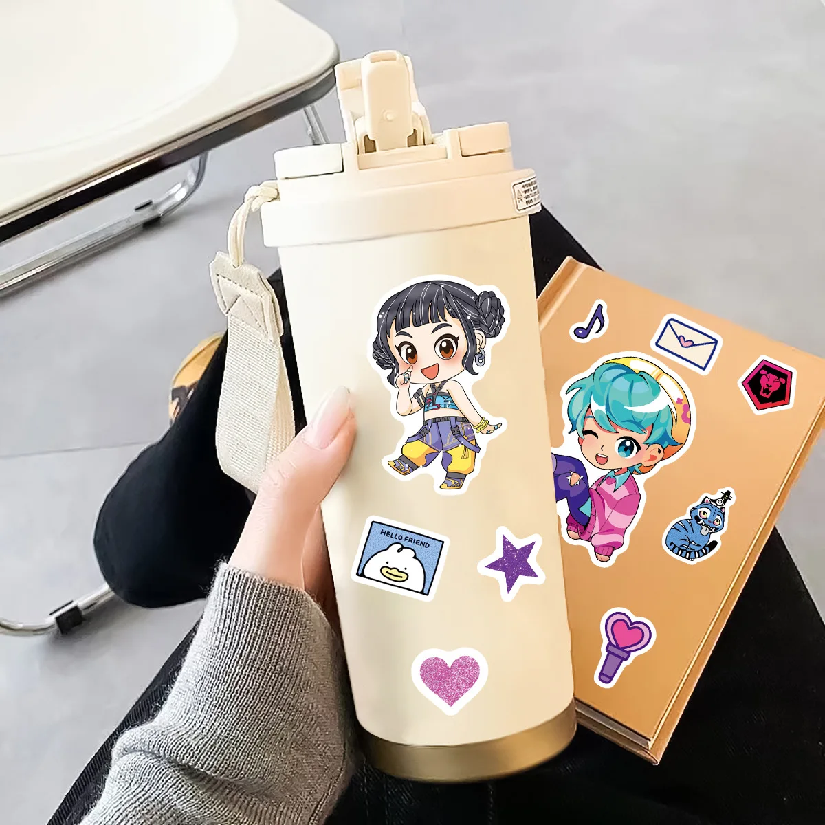 8/16/24 قطعة الكرتون البوب جعل وجه لغز ملصقات DIY بها بنفسك الحرف اليدوية مقاوم للماء القرطاسية دفتر ملصقات الزخرفية #6