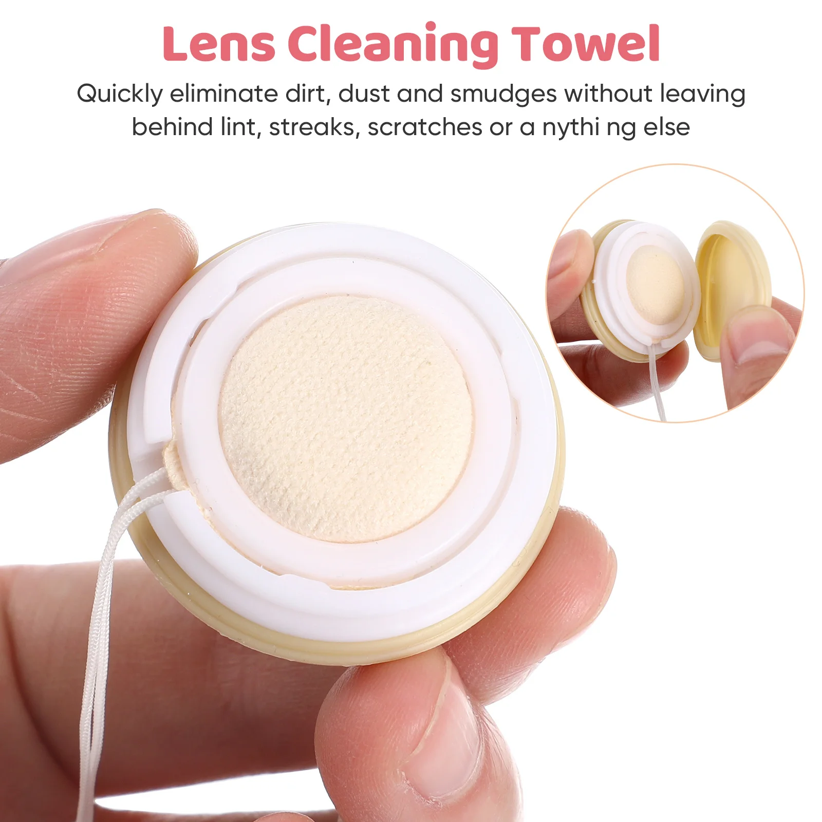 

6Pcs Phone Screen Cloth for Glasses Lens Wiping Tool Washable Lint-Free Multi-Use Cleaner Mobile Decor Keychain Accessory