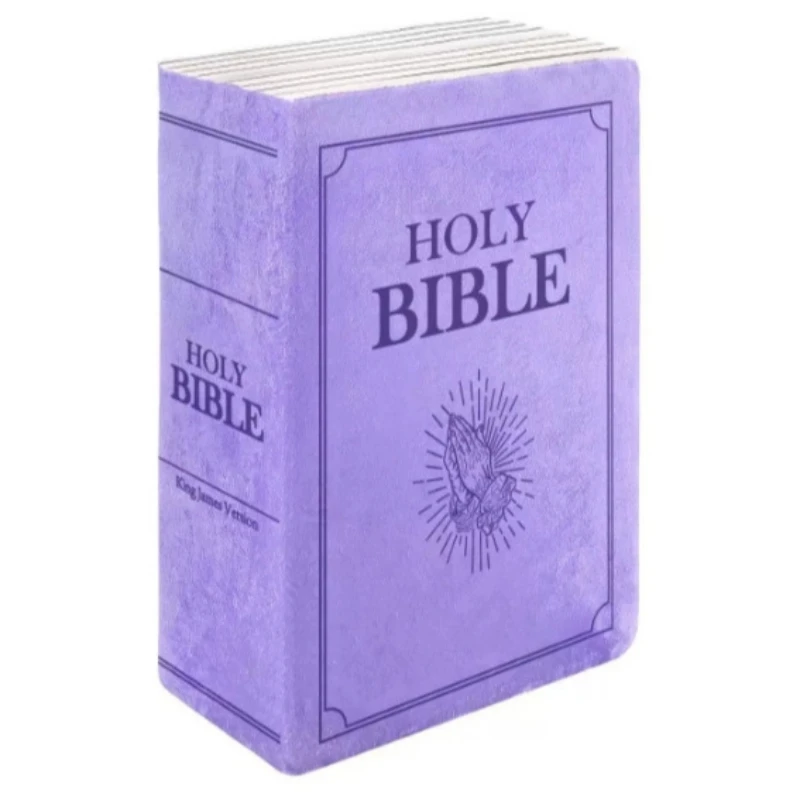 Juguete de peluche de la Biblia con almohada suave Idea de regalo religiosa única para cristianos Muñeca de escritura divertida y fresca para decoración del hogar