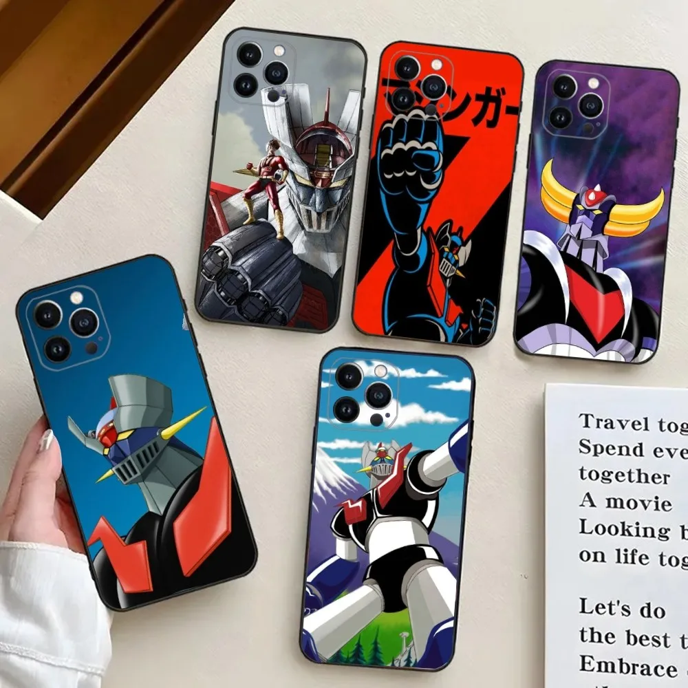 Mazinger Z Robot  Phone Case For iPhone 15,14,13,12,11,Plus,Pro Max,XS,X,XR,SE,Mini,8,7 Soft Silicone Cover