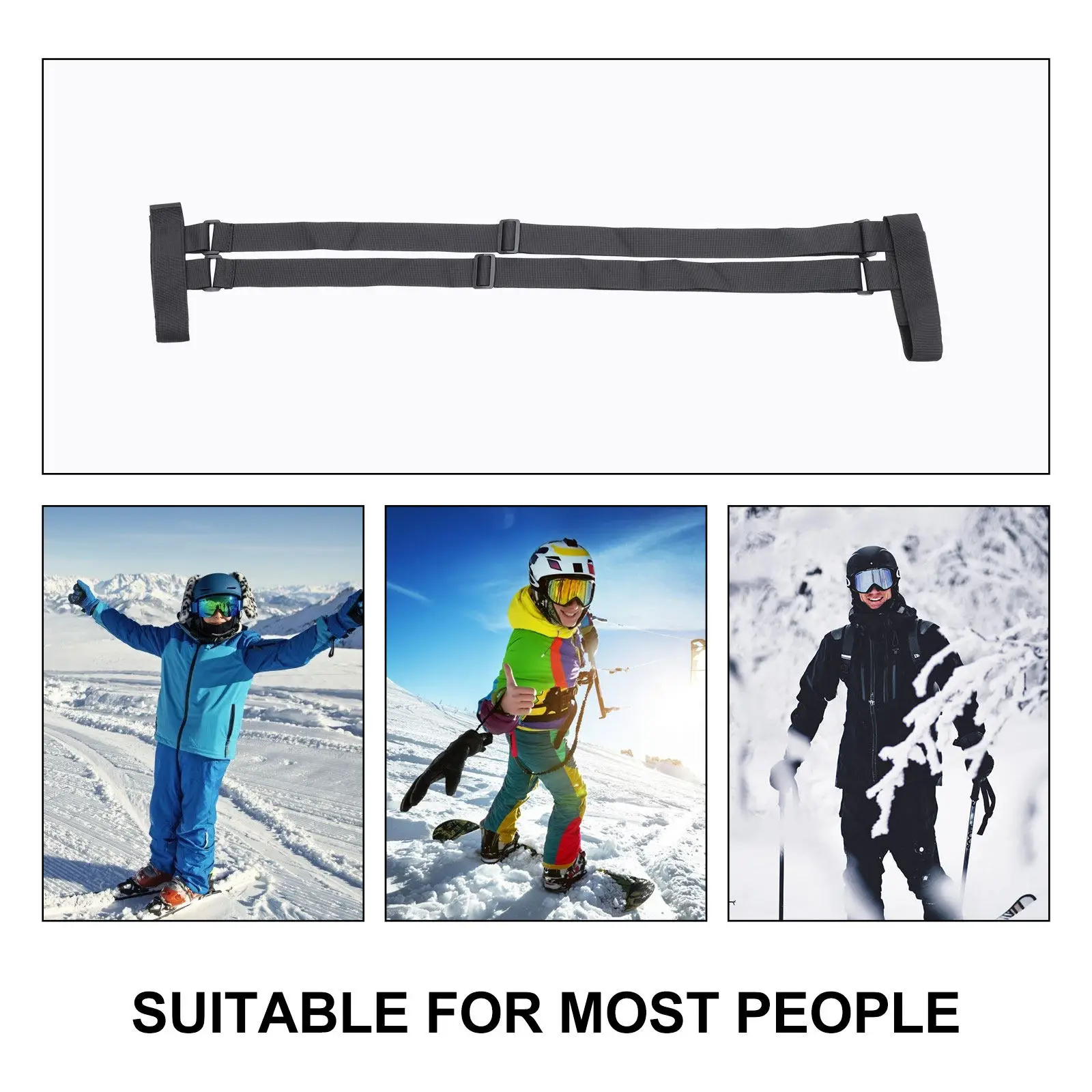 

Портативный плечевой ремень для сноуборда, износостойкий, легкий, идеально подходит для школы, работы, походов.