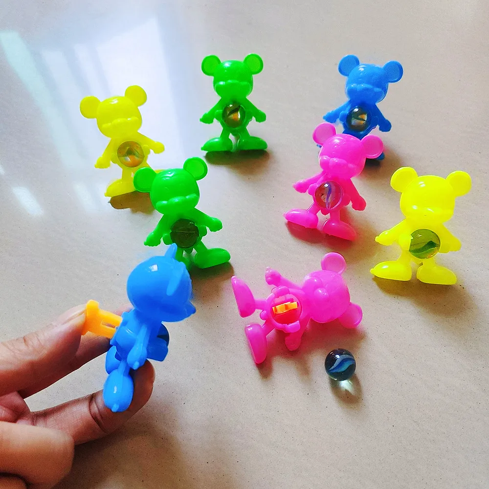 15 PCS Cute Colorful Animal Bear Marbles Kids Sports Toy Kids Birthday Party Favor Package Pinata Stuffed Gift