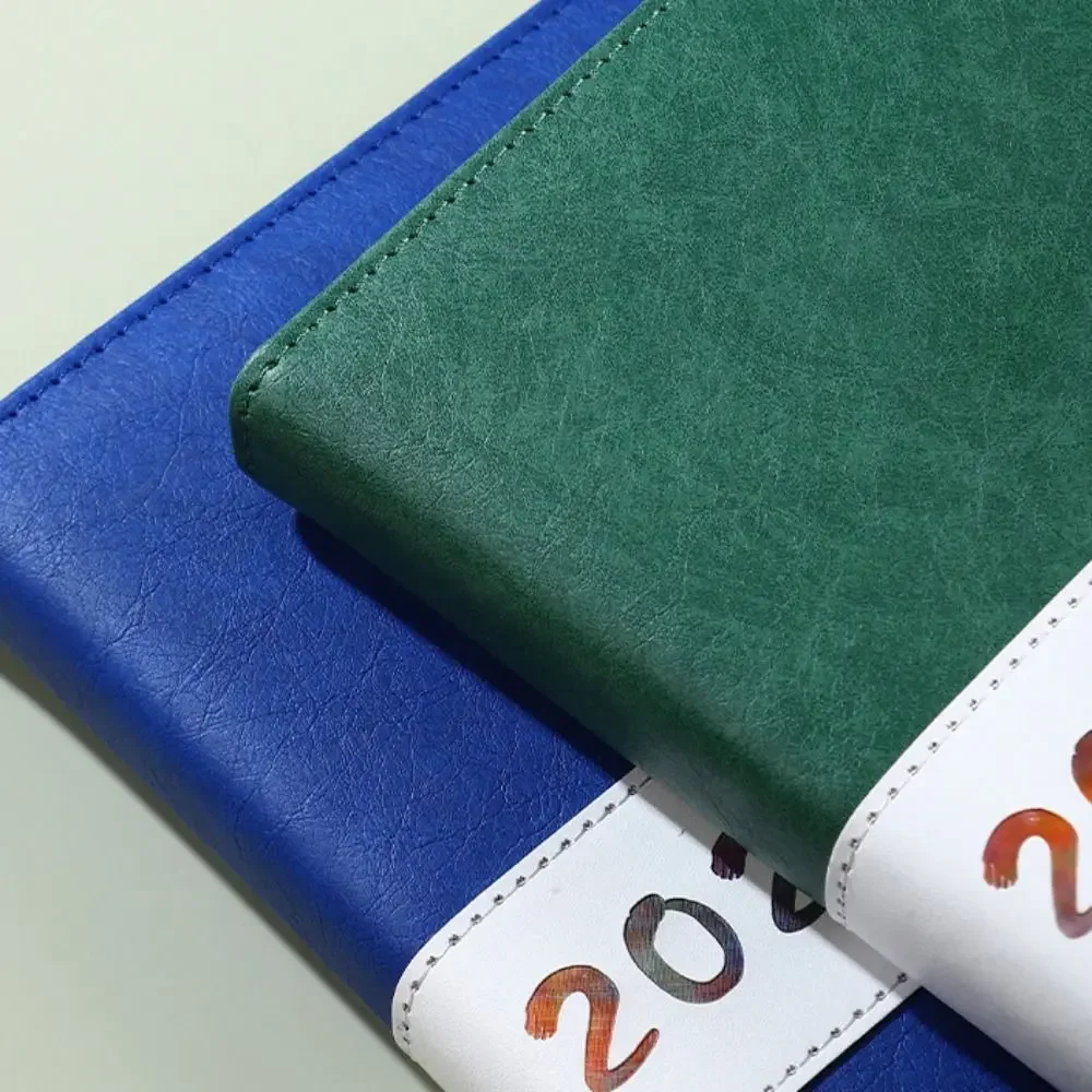 Портативный планировщик книг формата А5 2026, напоминание, текстурированный ежедневник из искусственной кожи, список дел, расписание, офисные школьные принадлежности