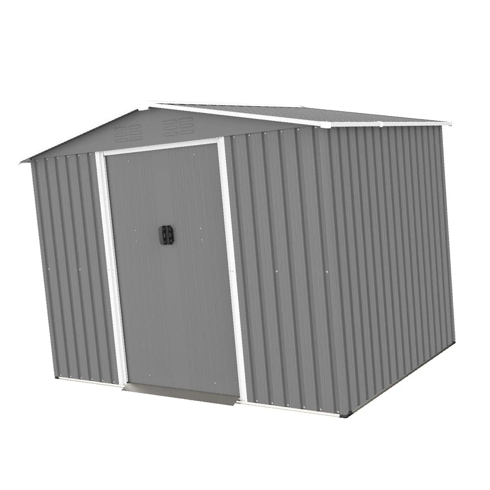 

Садовый сарай с фундаментом и замком, раздвижными дверями, многофункциональное утилитарное помещение для хранения садового инвентаря