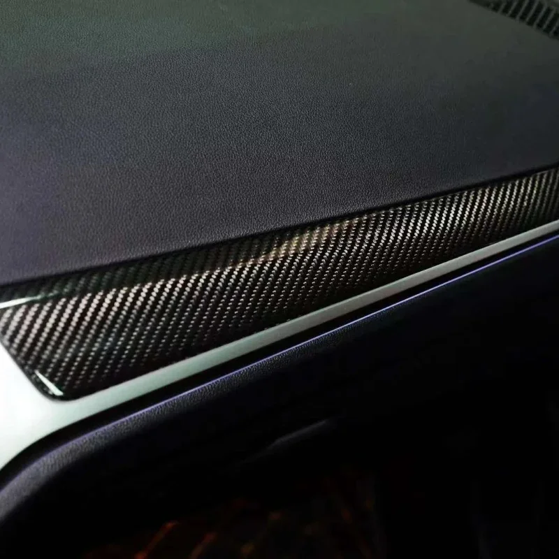 

For BMW New 3 Series G20 G28 Real Dry Carbon Fiber 19-2022 Central Control Instrument Panel Right Long Trim Interior Accessories