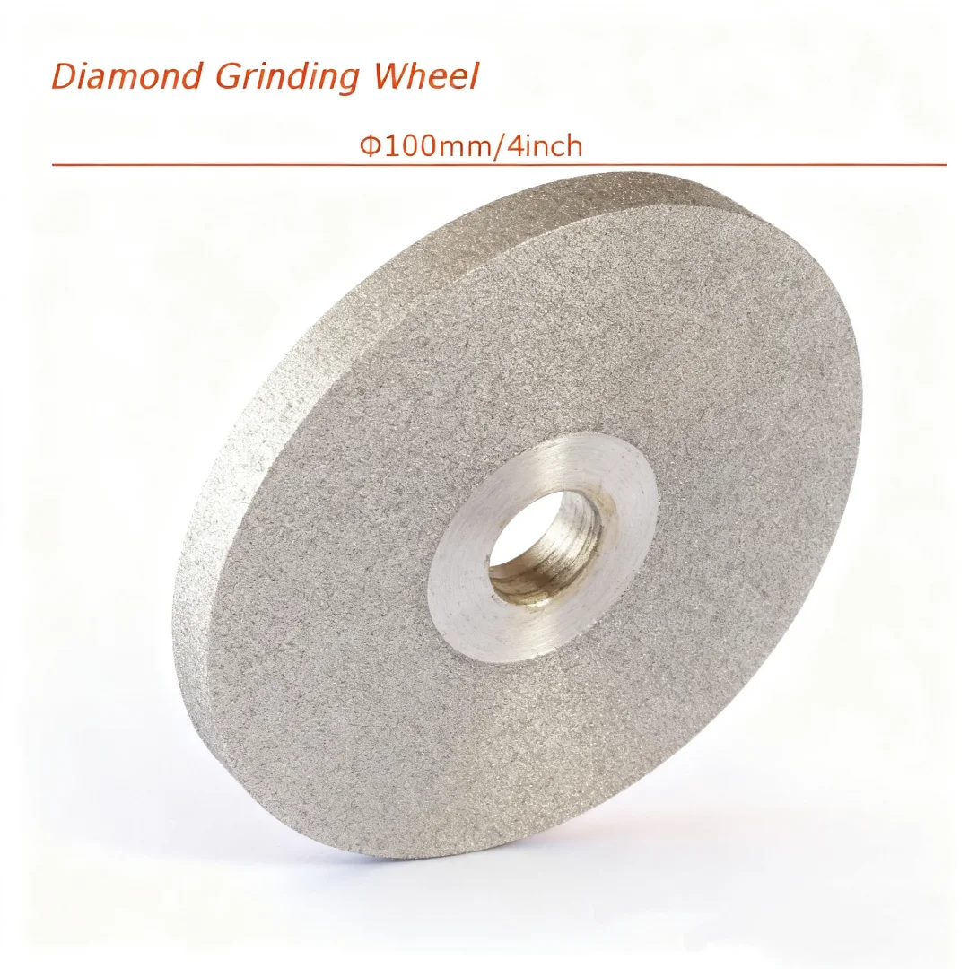 

4 Inch Dia100mm Double Sided Abrasive Disc Grinding Wheel For Jade Ceramic Gemstone Alloy Rotary Polishing
