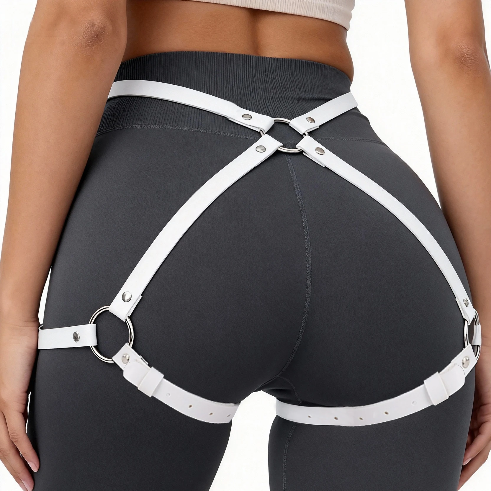 

Женский сексуальный панк-ремень для ног и ягодиц из искусственной кожи, модный ремень-аксессуар, для повседневной носки, вечеринок и свиданий.