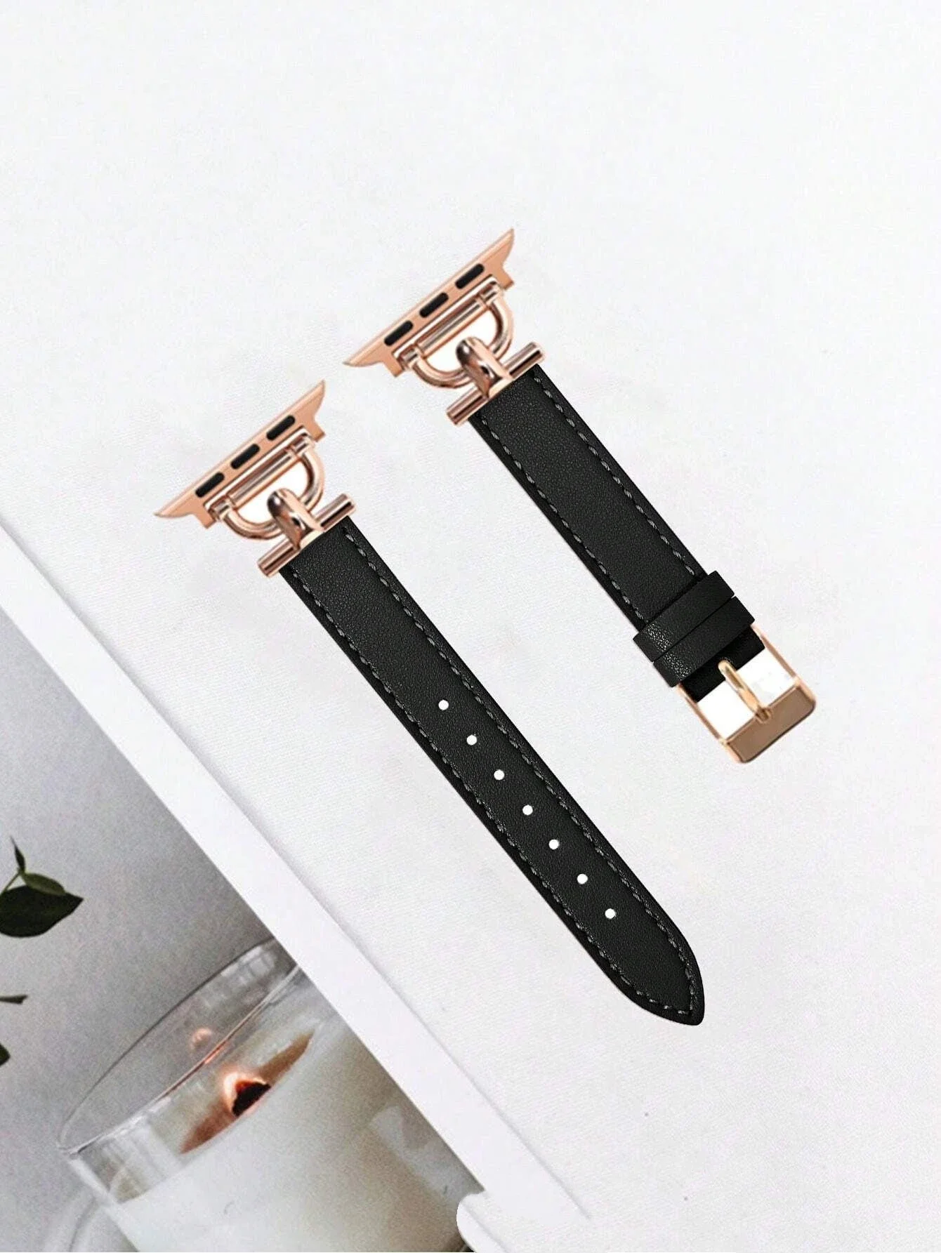 Eccellente popolare passante in pelle metallica per cinturino Apple Watch da donna 10/9/8/7/6/5/4/3 38mm 40mm 41mm 42mm 44mm 45mm 46mm 49mm cinturino