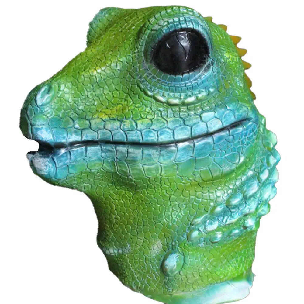 Hot Sale Spiny Lizard Mask Animal Head Mask Snake Mask Realistic Reptile Mask Leopard Masks Halloween Costume For Adult