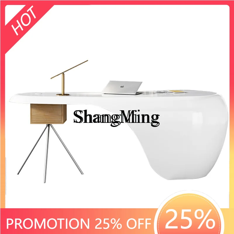 FG good-looking creative intelligent office furniture general manager desk single boss table combination paint furniture