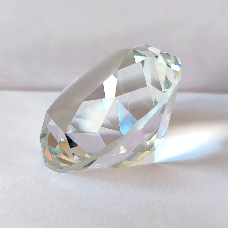 1PC Clear Crystal Big Glass Diamond Party Large Romantic Diamond Decoration Proposal Home Decoration Ornaments Crafts Gifts