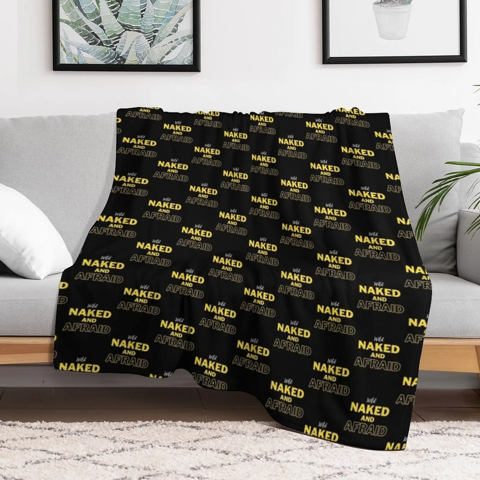 

Funny Naked and Afraid TV Show Fan Gift Throw Blanket Luxury Thicken Loose Thins Blankets