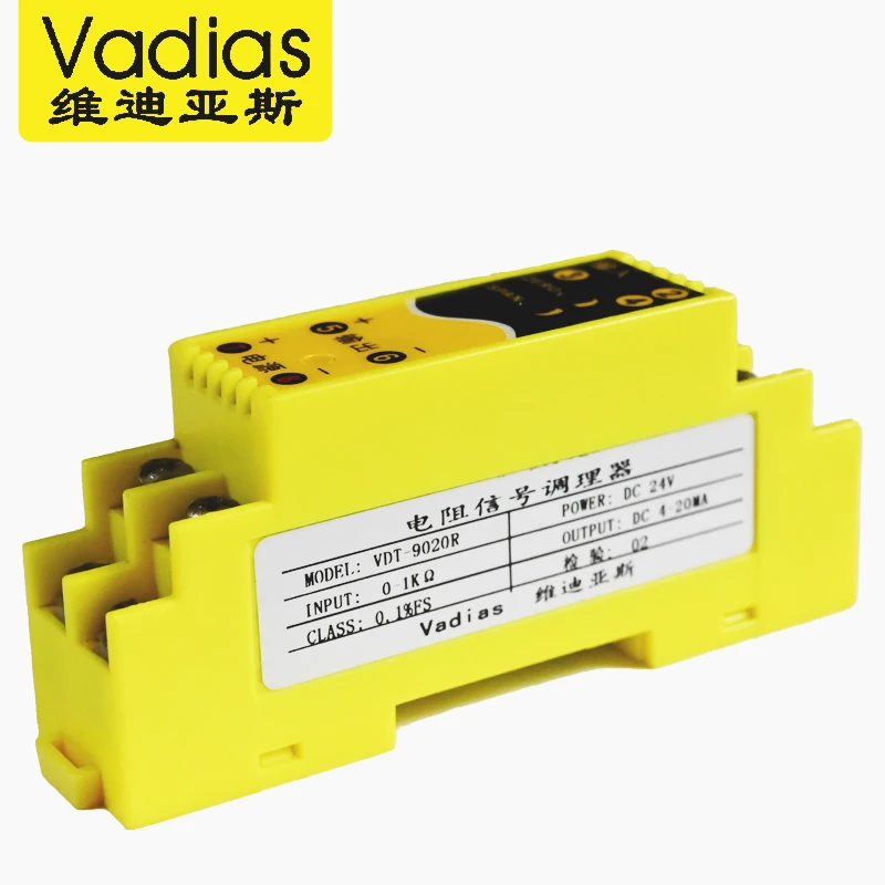 Potentiometer Signal Converter 0-1Kohm 0-5Kohm 0-10Kohm to 4-20mA 0-10V 0-5V Potentiometer Signal Transmitter with DC24V - Image 2