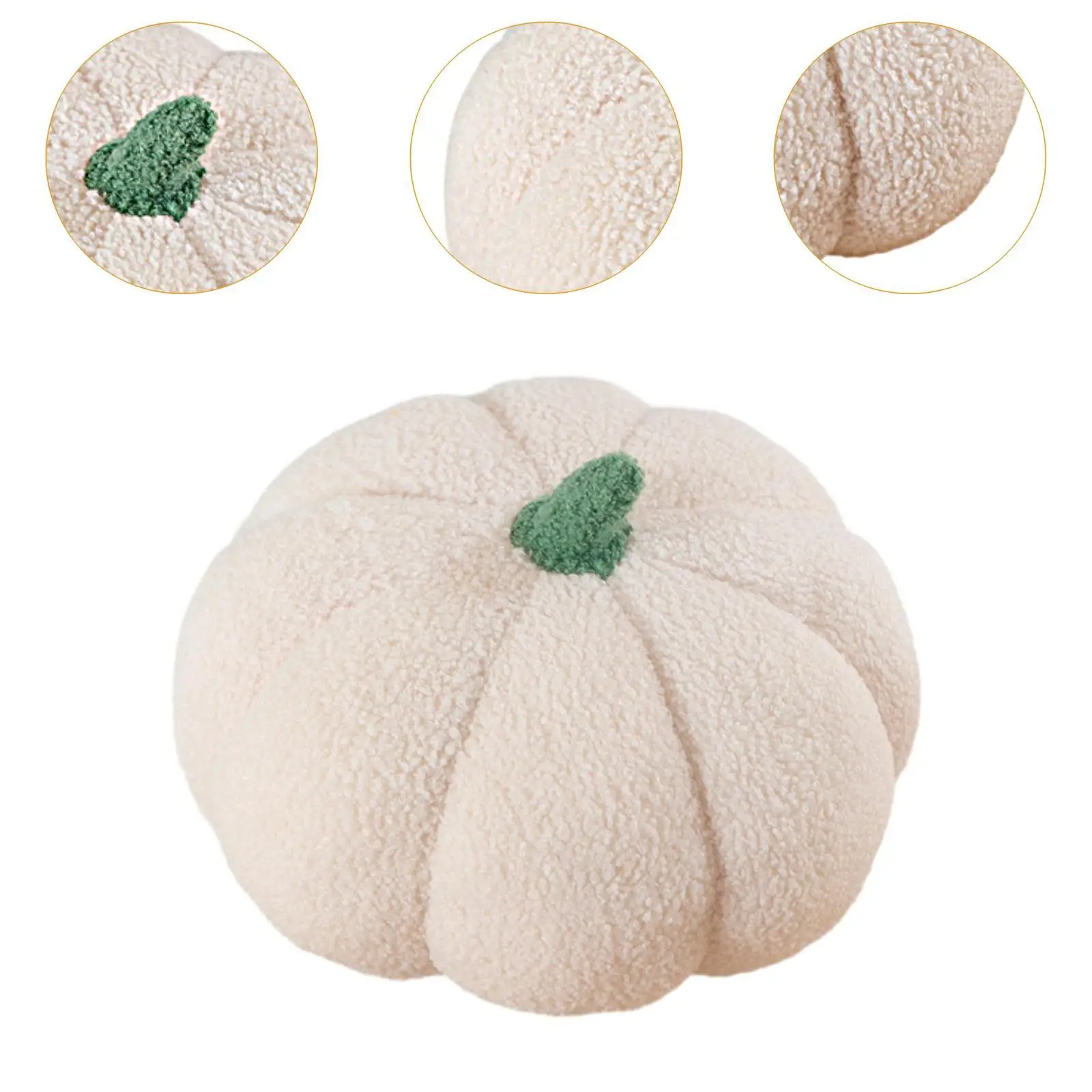 Oreiller citrouille en peluche, coussin décoratif doux pour bureau et salon