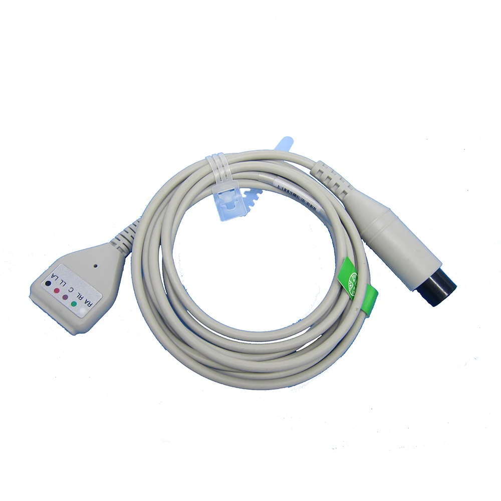 Compatible With Popular,Din Style ECG 5-leads Trunk Cable For 3-5 Leads Patient Monitor