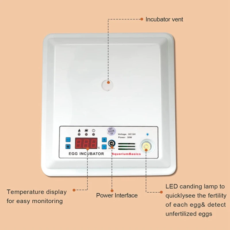 Imagem -03 - Máquina Totalmente Automática de Aves Domésticas Incubadora de 16 Ovos Função de Controle de Temperatura para Frango Ganso eu Plug