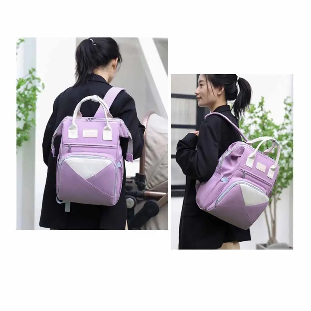 

Модная нейлоновая сумка для мамы, многофункциональная водонепроницаемая сумка для подгузников, рюкзак с изолированными карманами, большая вместительная сумка для подгузников, дорожный рюкзак