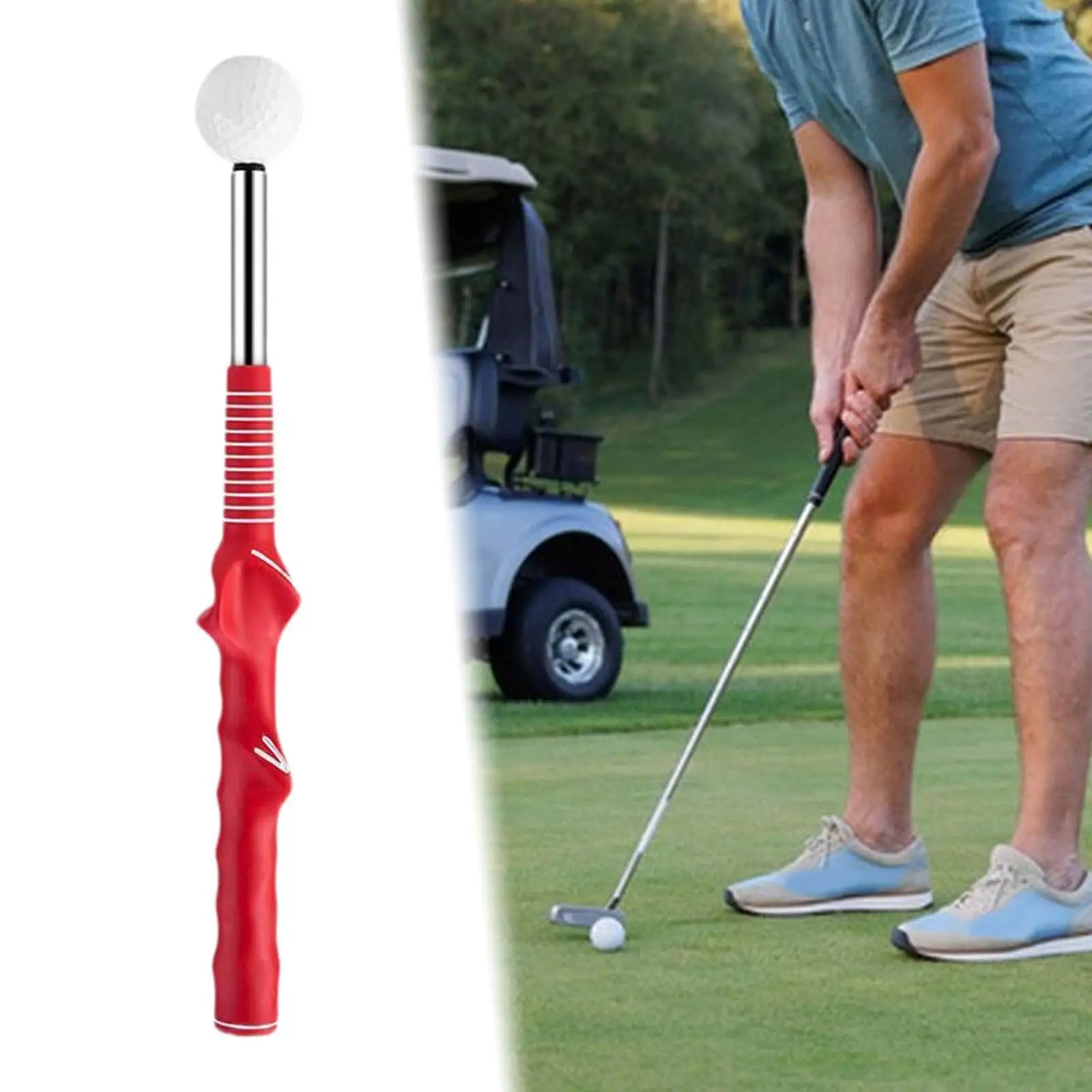 Telescopische Golf Swing Trainer Anti Slip Grip Uitlijning Stick Voor Oefening