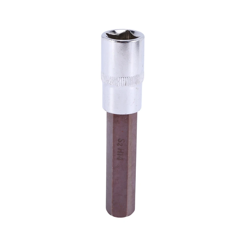 1/2-Inch Drive 14Mm Hex Bit Extra Long Socket, S2 Steel
