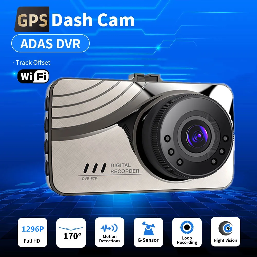 

Car DVR WiFi Full HD 1080P Dash Cam Rear View Vehicle Camera Video Recorder Night Vision Auto DVRs Dashcam GPS Car Accessories