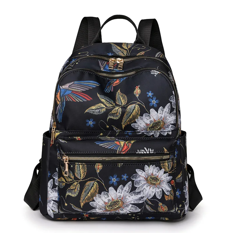 Mochila escolar coreana para estudiantes, mochilas florales blancas para niñas adolescentes, mochila bonita para mujeres, bolsa para libros de marca, mochila de nailon