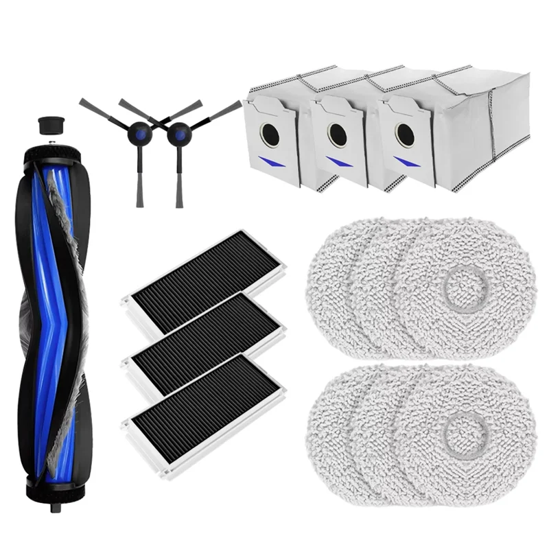 BAAM-para Ecovacs Debot N30 Omni/N30 Pro Omni accesorios de Robot aspirador Cepillo Lateral principal filtro Hepa piezas de bolsa de polvo de trapo