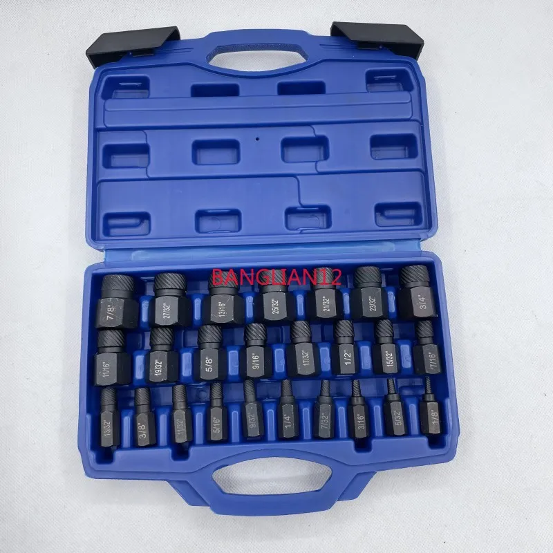 

25Pc remover Inch broken head screw remover sleeve Manual combination set