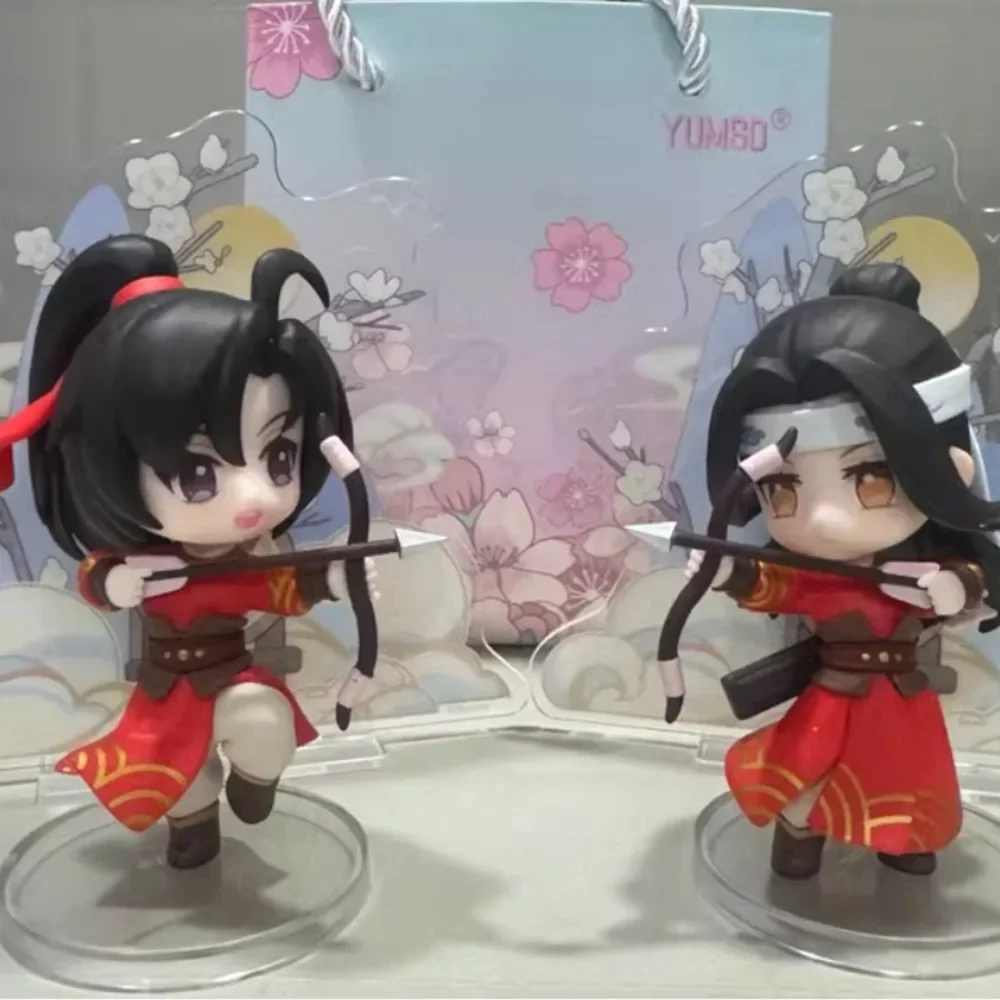 Mo Dao Zu Shi Action Figures Wei Wuxian Lan Wangji Yu Jiao Gong Qi Q Version of The Genuine Anime Peripheral Ornaments Model