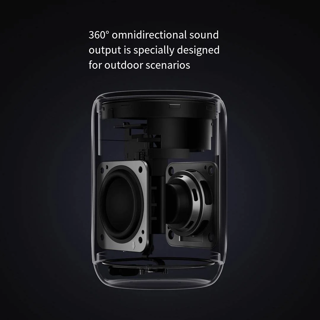 샤오미 미지아 IP67 방수 블루투스 스피커 미니 BT5.3 RGB 조명 360 ° 무지향성 스테레오 휴대용 사운드