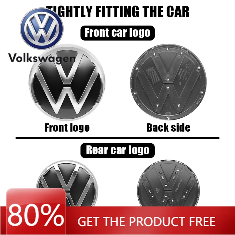 

Для VOLKSWAGEN VW, 1 шт., эмблема из АБС-пластика для передней решетки радиатора и багажника, для Volkswagen Polo 2019 2020 2021 2022 2023 2024, замена автомобильной эмблемы