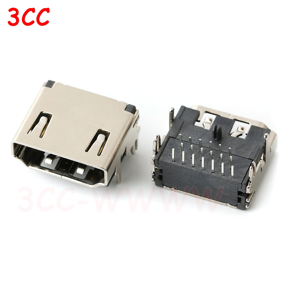 5 stücke HDMI HD Interface Connector SMD 19 Pin 19 P 20P Vertikale HDMI Männlich Weiblich Steckdose Oberfläche hügel PCB Receptacle Reparatur