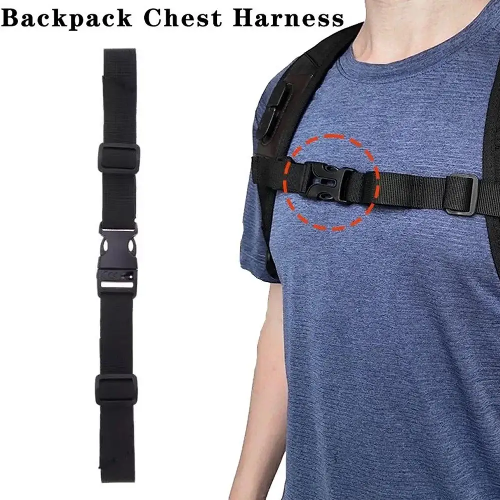 Backpack Chest Bag Strap Harness Adjustable Shoulder Strap For Bag Backpack Outdoor Camping Tactical Bags Straps Accessories