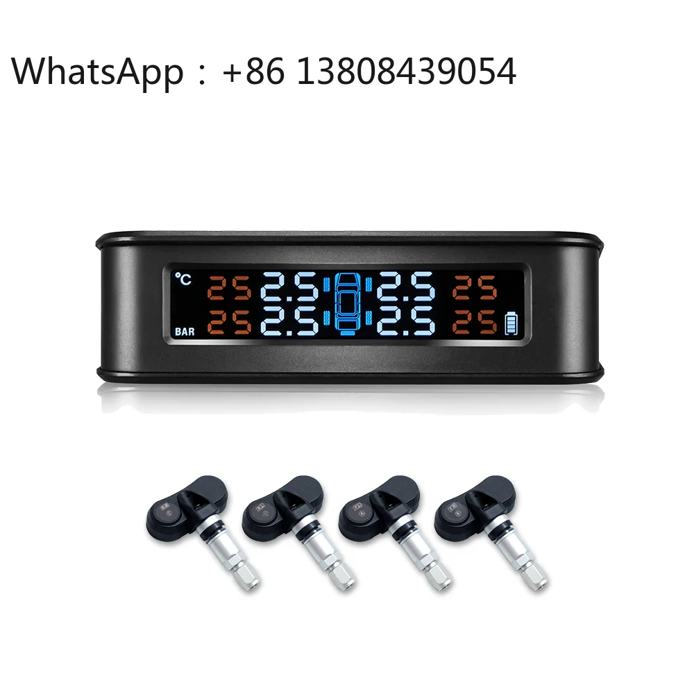 

Wireless Automotive Solar Power Real Time Tire Pressure Monitoring System Internal TPMS Sensor Car TPMS Solar Gauge