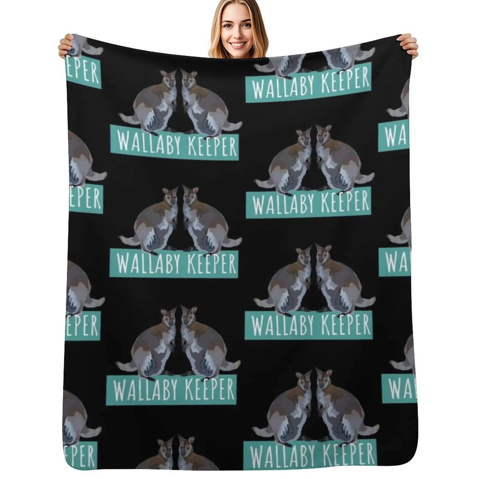 

Wallaby Keeper Throw Blanket Blankets For Bed manga Summer Hairys Blankets