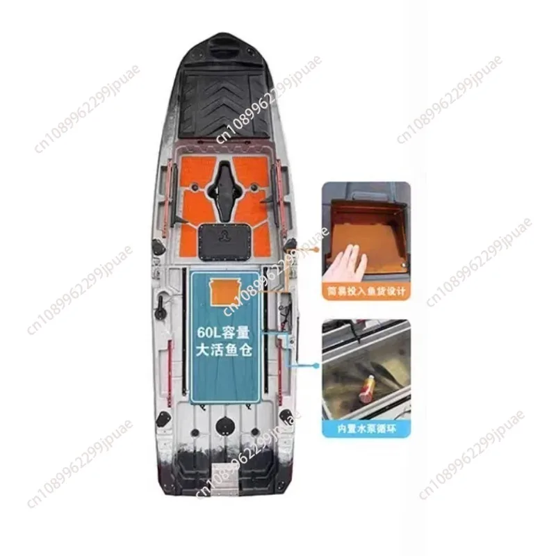 Fishing Kayak Segmented Spliced Angling Boat 2025 New Multi-section Spliced Layak Boat for Bass Mandarin Fish