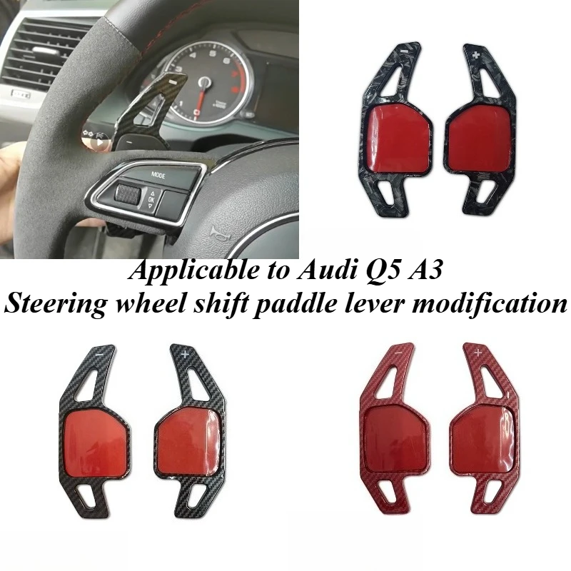 

For Audi A3 A4 A5 A6 Q5 S3 Steering Wheel Paddle Shifter Gear Shift Knob Aluminum Upgrade Auto Accessories Steering Wheels Parts