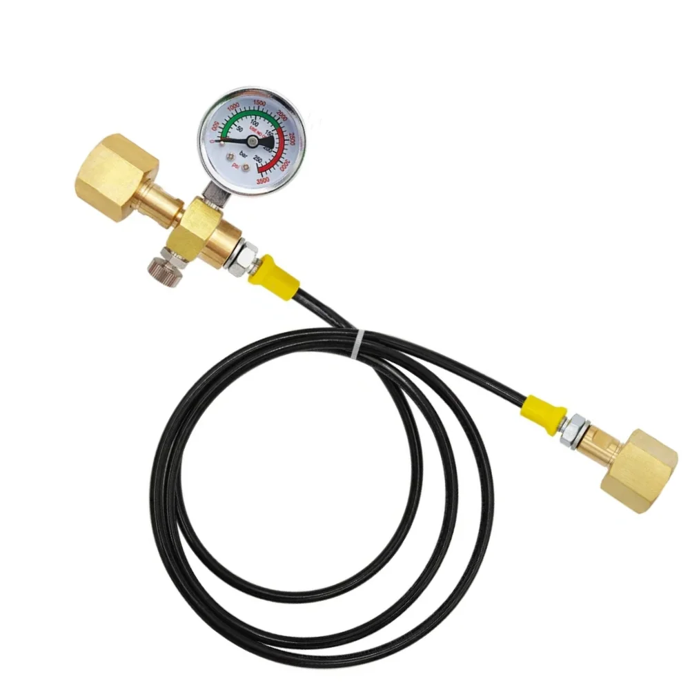 NUOVA stazione di ricarica adattatore di ricarica trasferimento azoto argon CO2 da bottiglia da 40 litri a piccoli serbatoi di saldatura G3/4