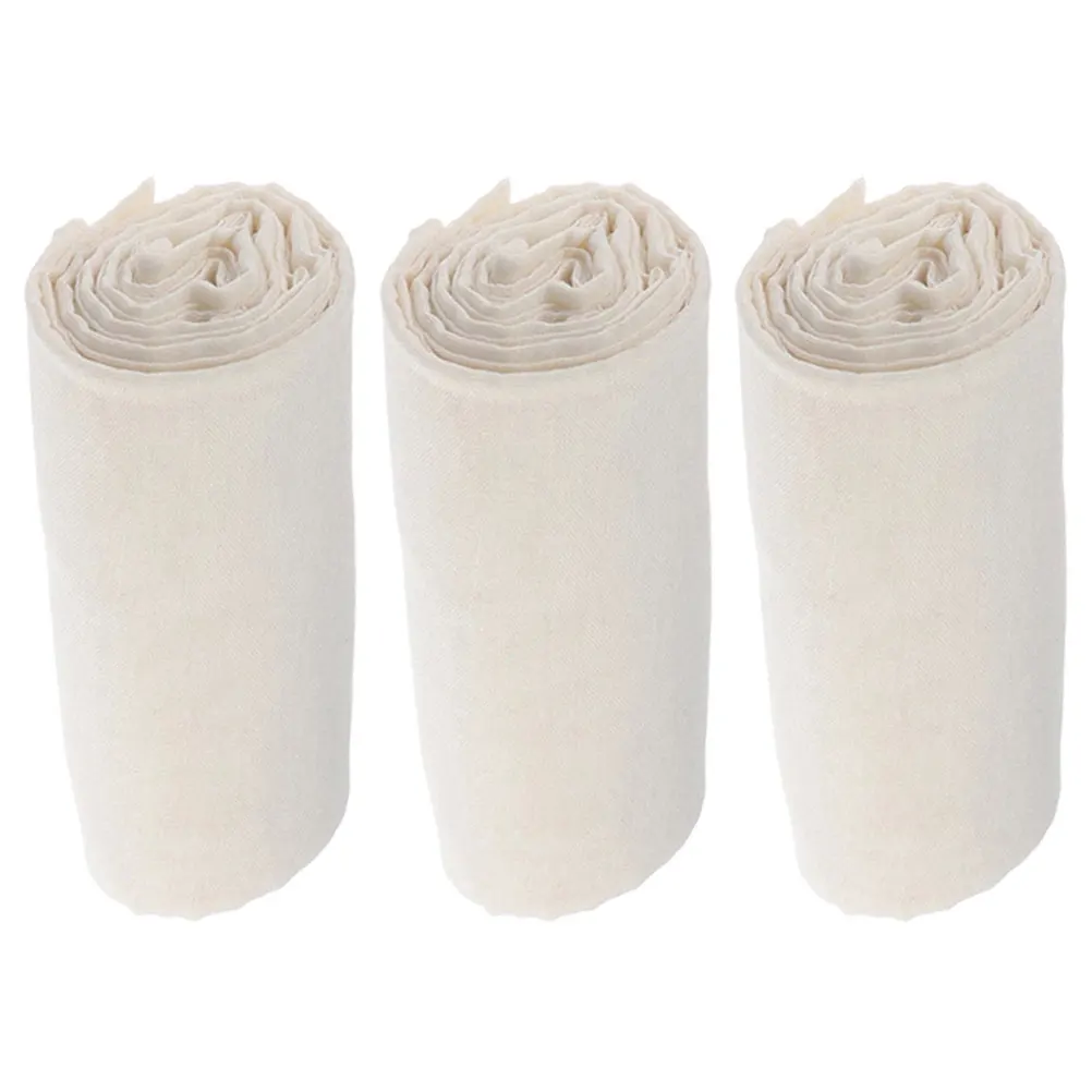 

3pcs Cloth 100x90cm Beige Cotton Kitchen Cloth Tofu Yogurt Cheese Cloths For Straining Strainer Sauce Cheesecloth Reusable