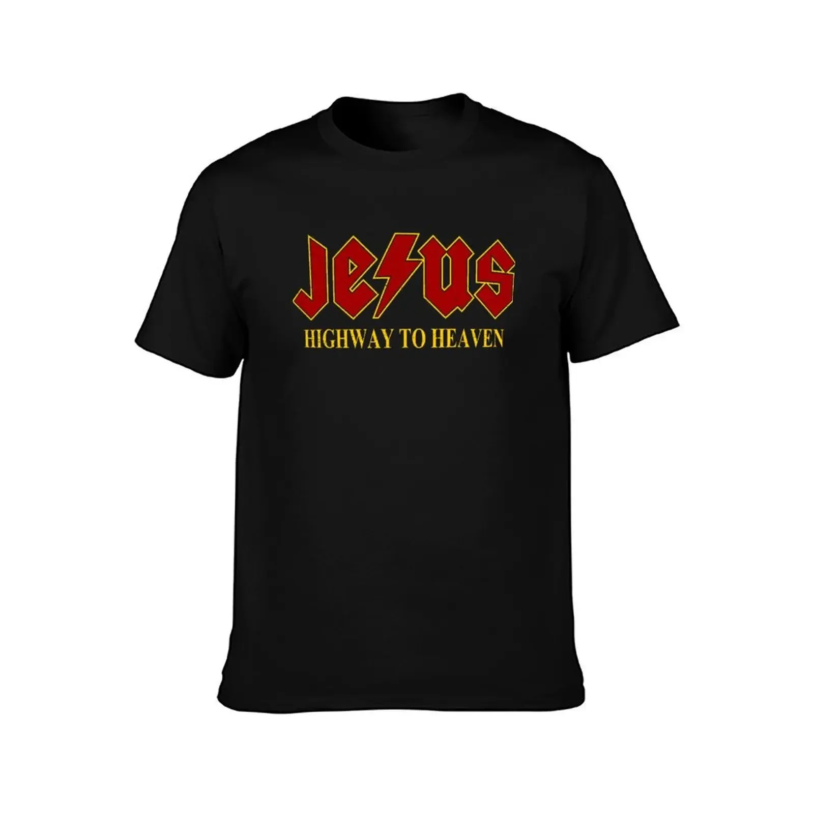 Jesus - Highway to Heaven T-Shirt Sports Basic Short Sleeve T-Shirt(4XL 5XL 6XL No shipping)