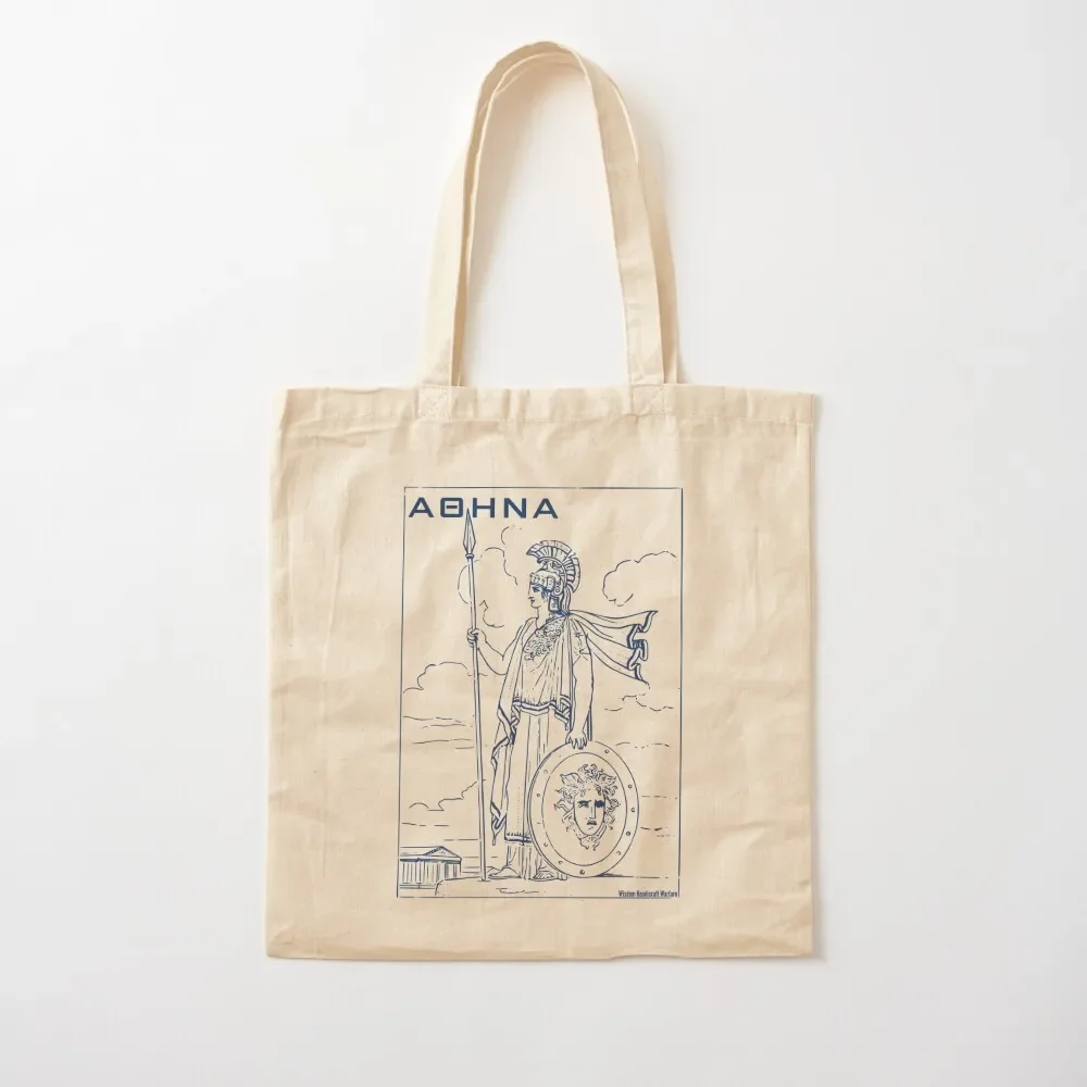 

Athena_Greek Gods Mythology Gifts Tote Bag Women's beach bags woman shopping bag ecological bags Custom bag Canvas Tote