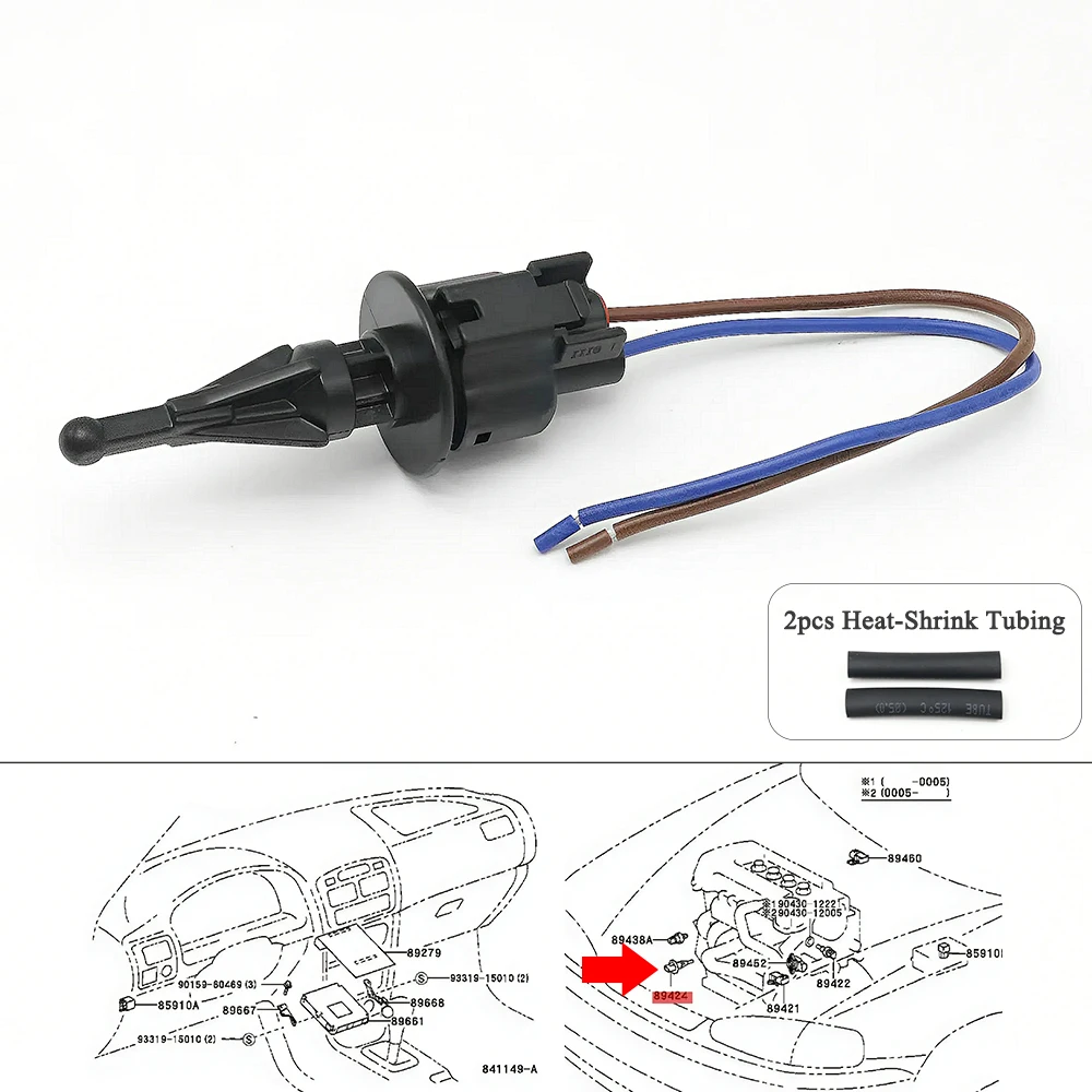 Intake Air Temperature Sensor For Toyota Land Cruiser Prado J70 J90 J120 J150 Mark Sprinter Passo Corolla Camry RAV4 4Runner