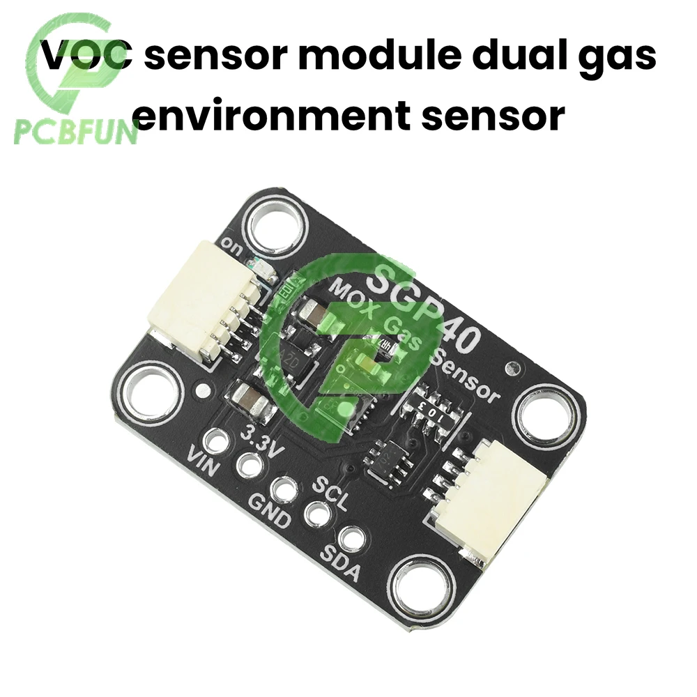 

SGP40/SGP41 Digital VOC NOx Sensor Module Dual Gas Environment Detector with Rapid Response for Arduino Demo Board