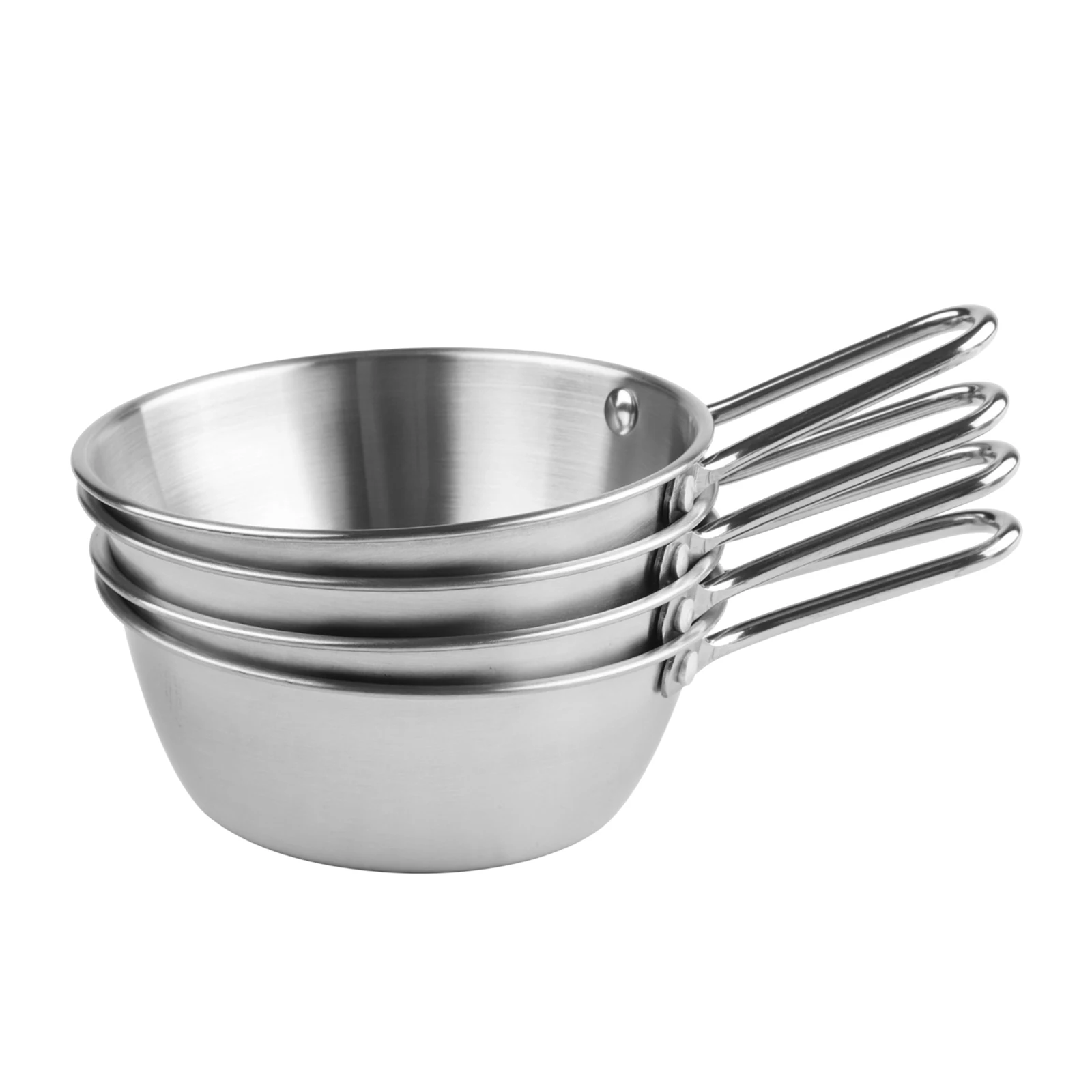 4pcs 400ml Outdoor 304 Stainless Steel Snow Pulling Bowl With Storage Bag For  Sierra Cups With Storage Bag For Camping