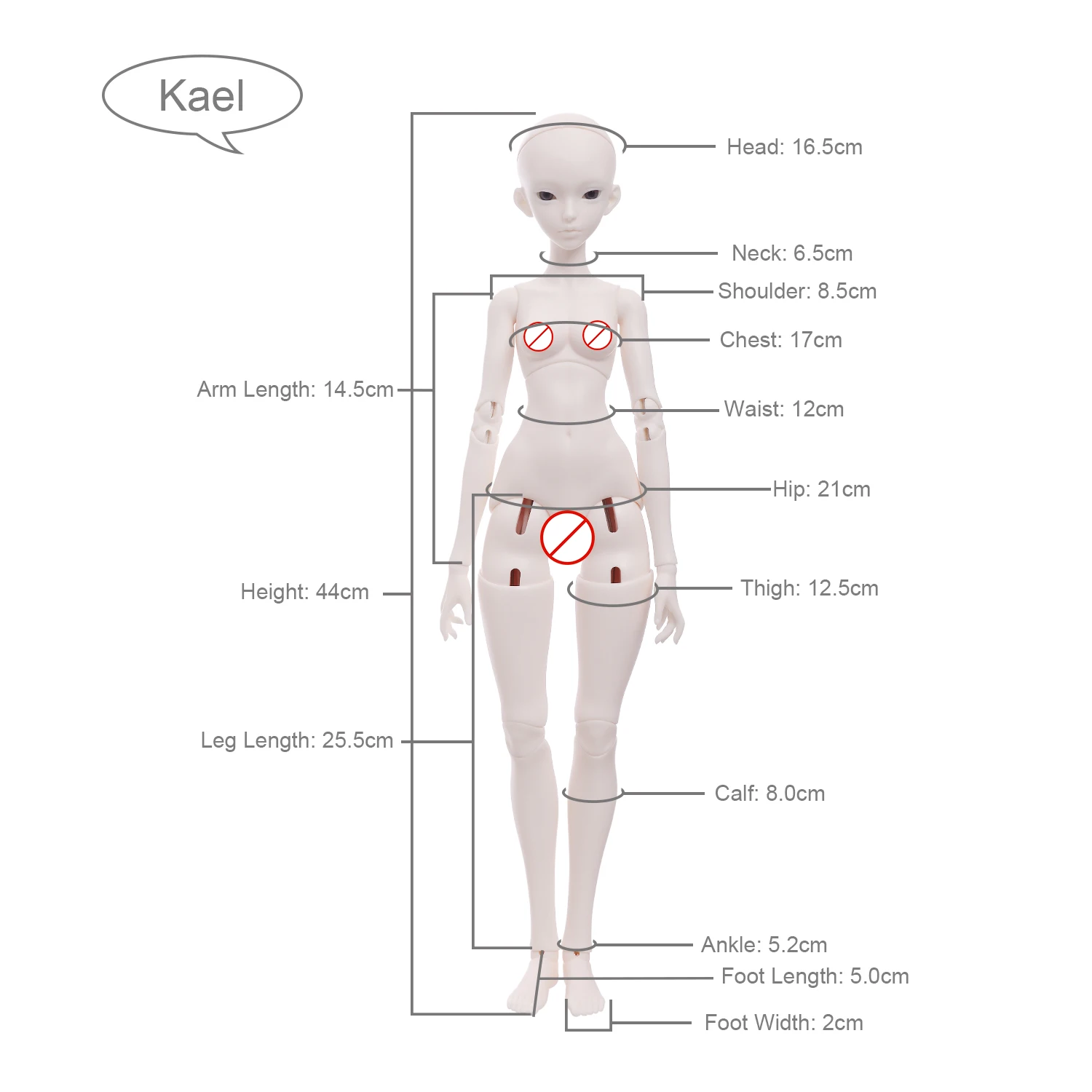 JOYBJD Bjd Doll 1/4 Kael FullSet Medievale Vintage in stile europeo Dea Angelo Muxi Corpo Figura in resina