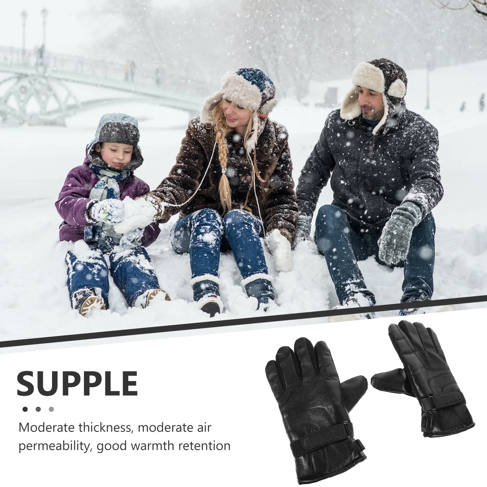 

1 Pair Heating Windproof Electric Heating Winter Riding Warm Gloves For Outdoor Cycling Usb Heated Winter Gloves