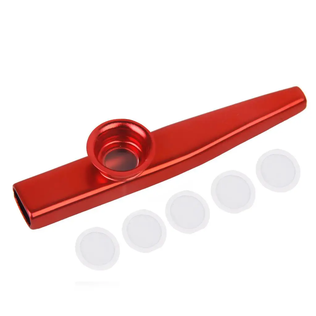 Kazoo en métal de haute qualité, instrument à vent facile à jouer, en alliage d'aluminium, pour les moments musicaux en famille