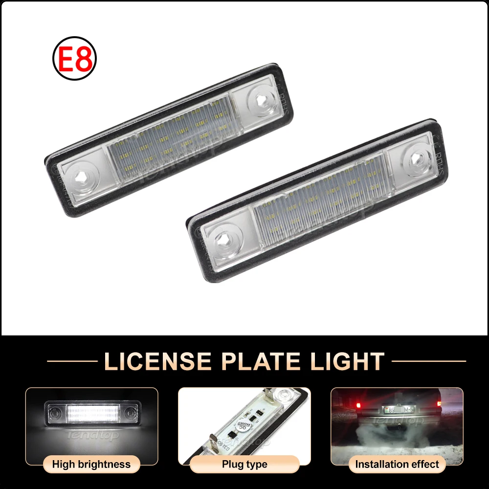 Car License Plate Light Number Auto Warning Lamp For Opel Corsa Vectra B Astra F G Omega A B Zafira A Signum LED No Error Canbus