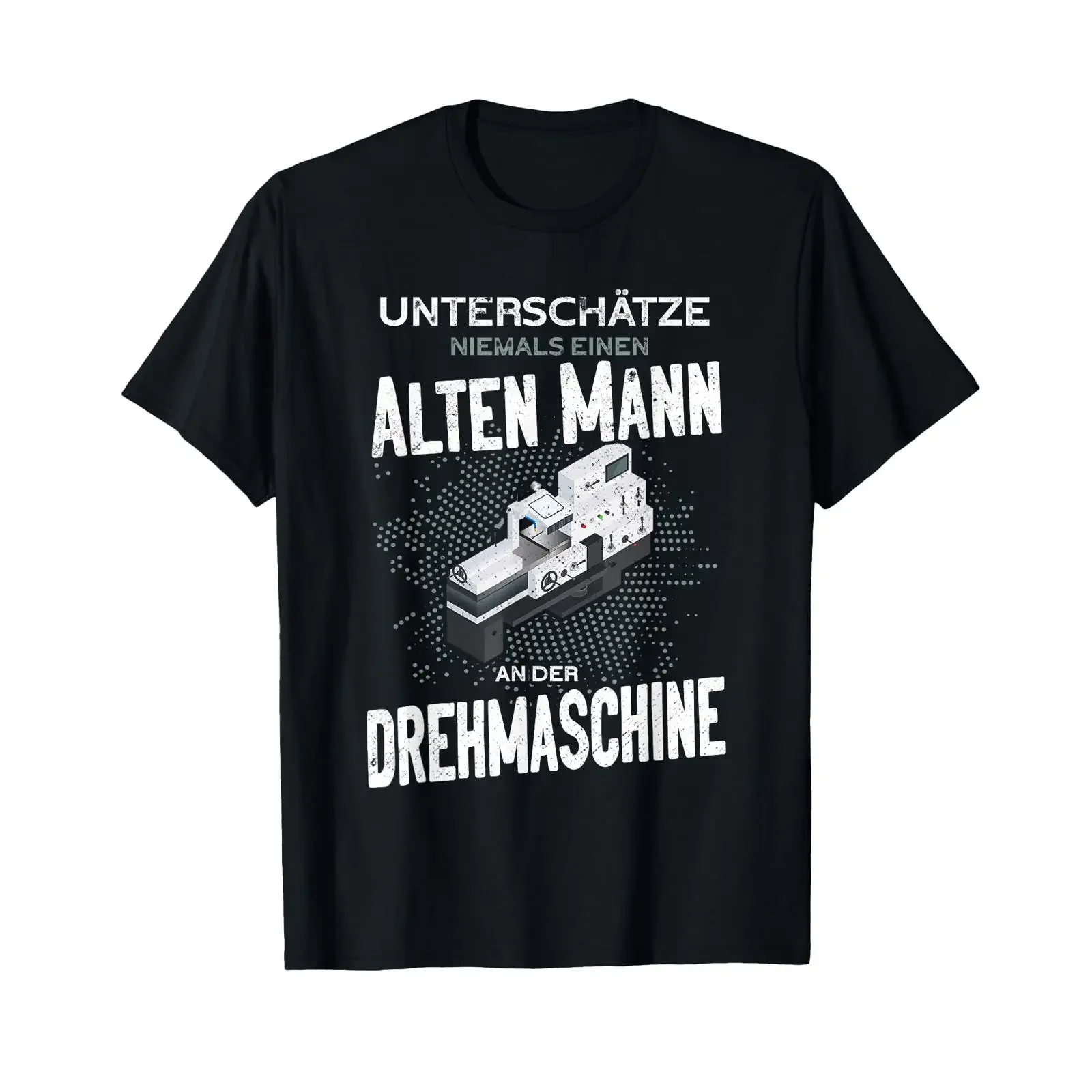 Never underestimate an old man CNC machinist T shirt vintage Washed Stretched Casual graphic Unisex Stylish designer clothes