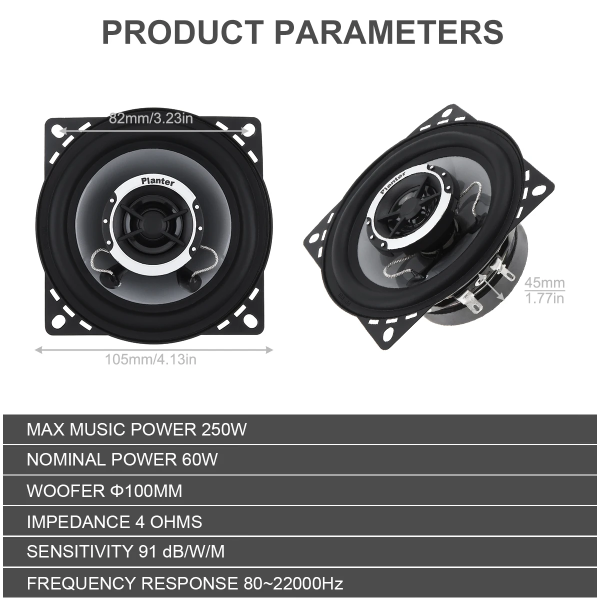 2 шт., автомобильные коаксиальные колонки, Hi-Fi